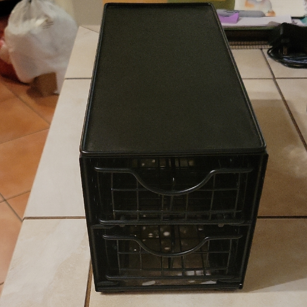 Black Metal 2 Tier Coffee Pod Organizer